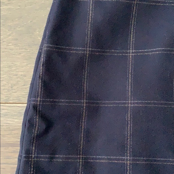 Navy Plaid Banana Republic Mini Skirt - Picture 3 of 4